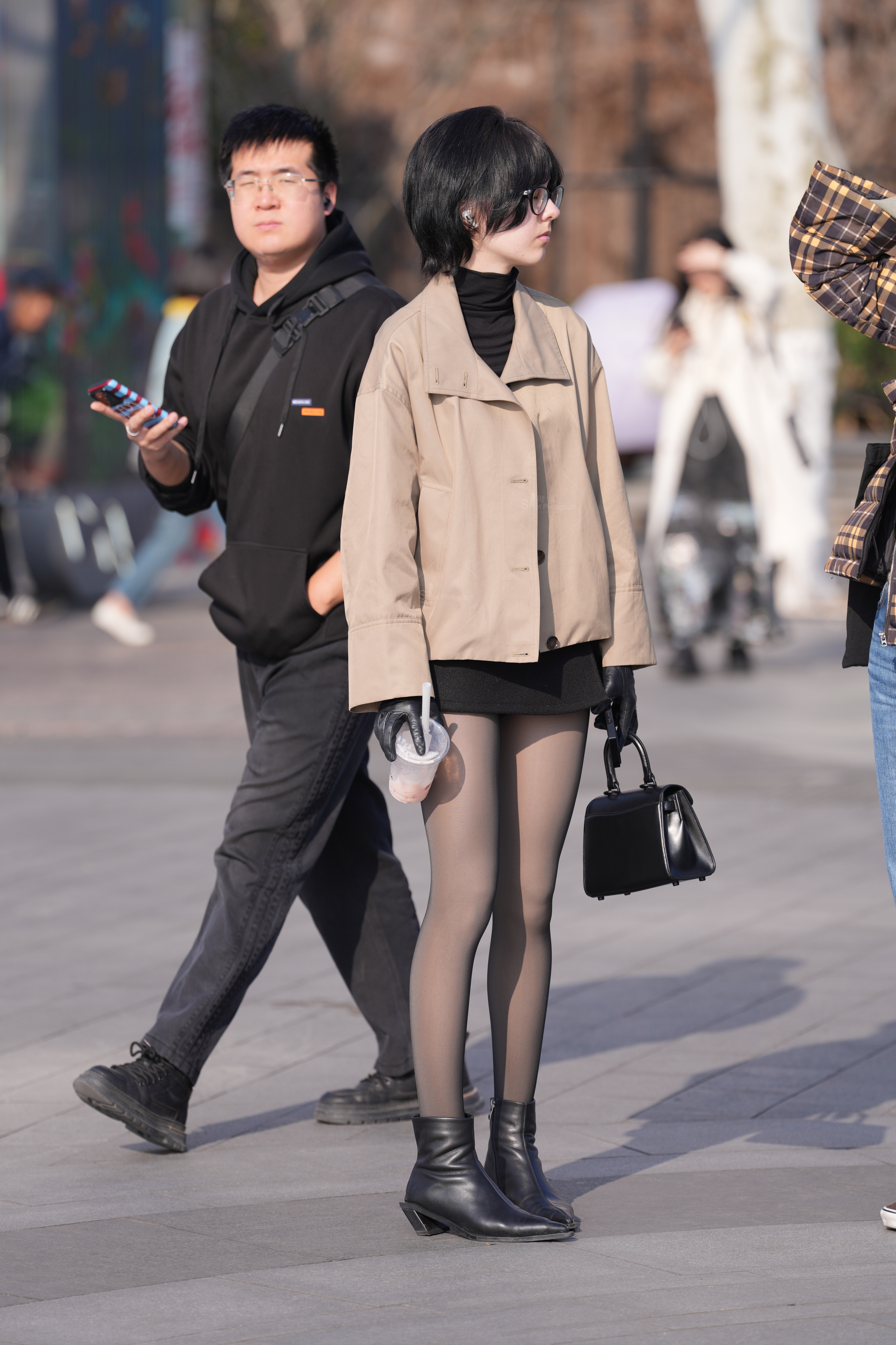 高清实拍：女生，黑丝，福利满满画面真实