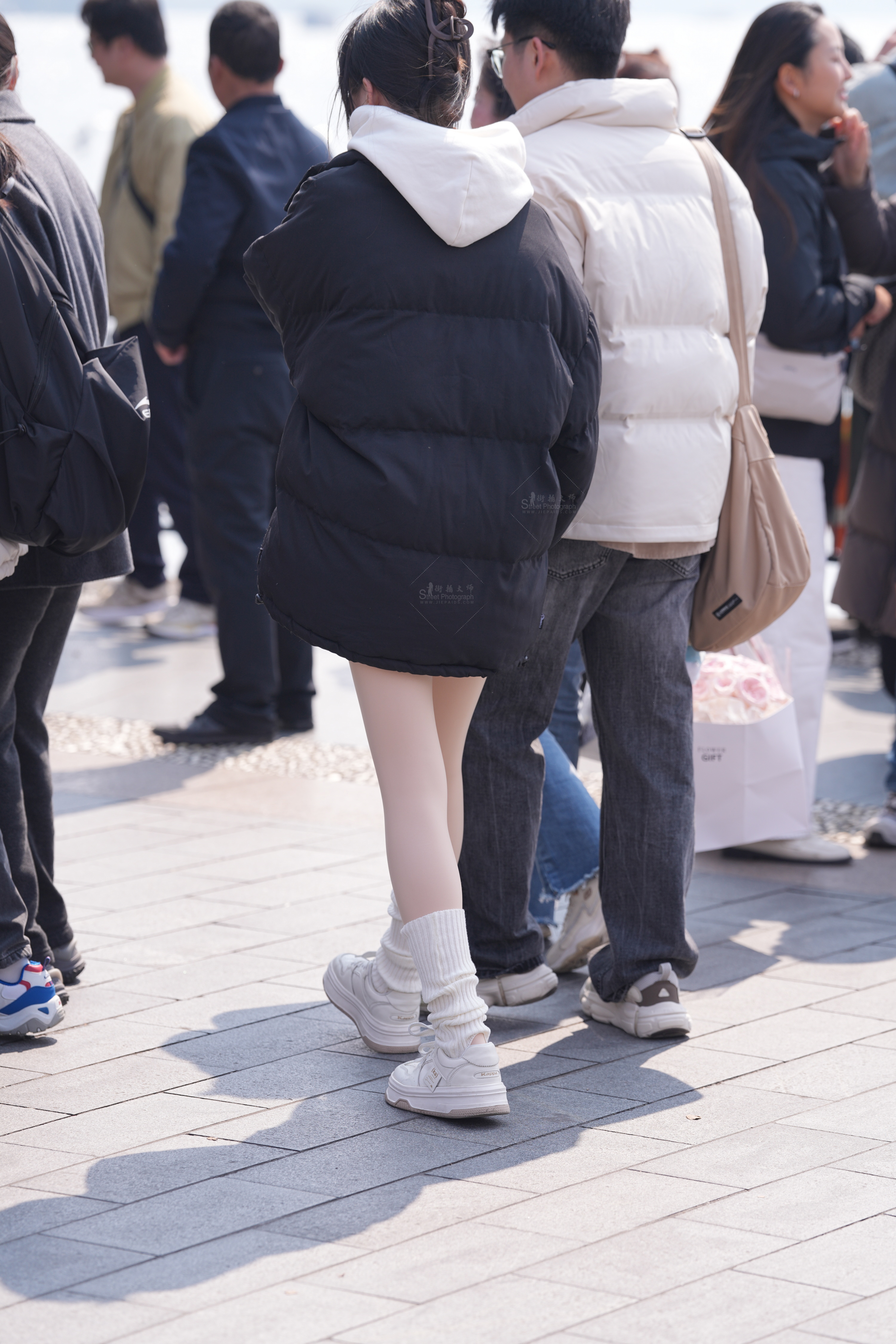 高清实拍｜靓女肉丝，公园偶遇高清实拍