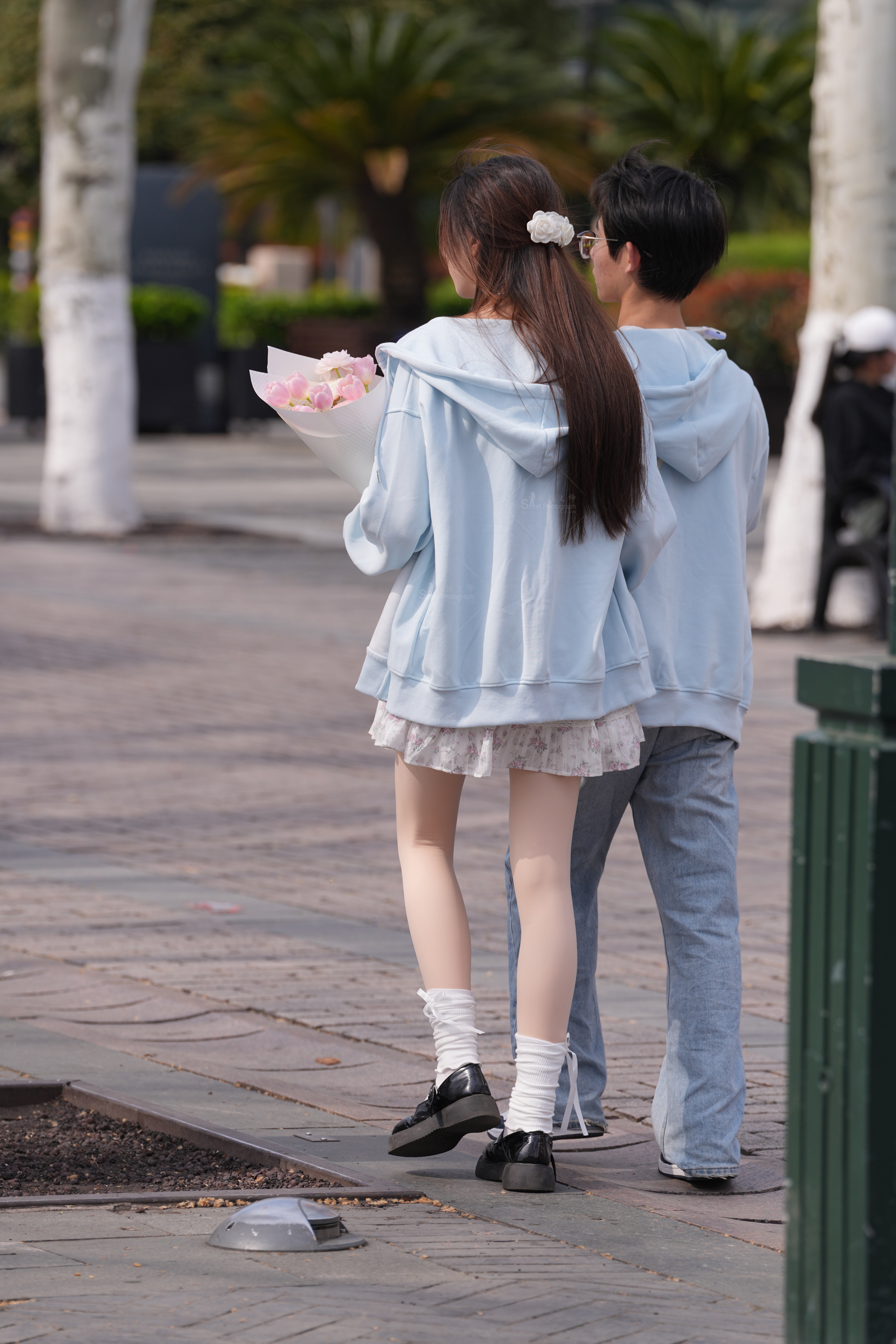 高清实拍｜女生，肉丝，低角度拍高清实拍