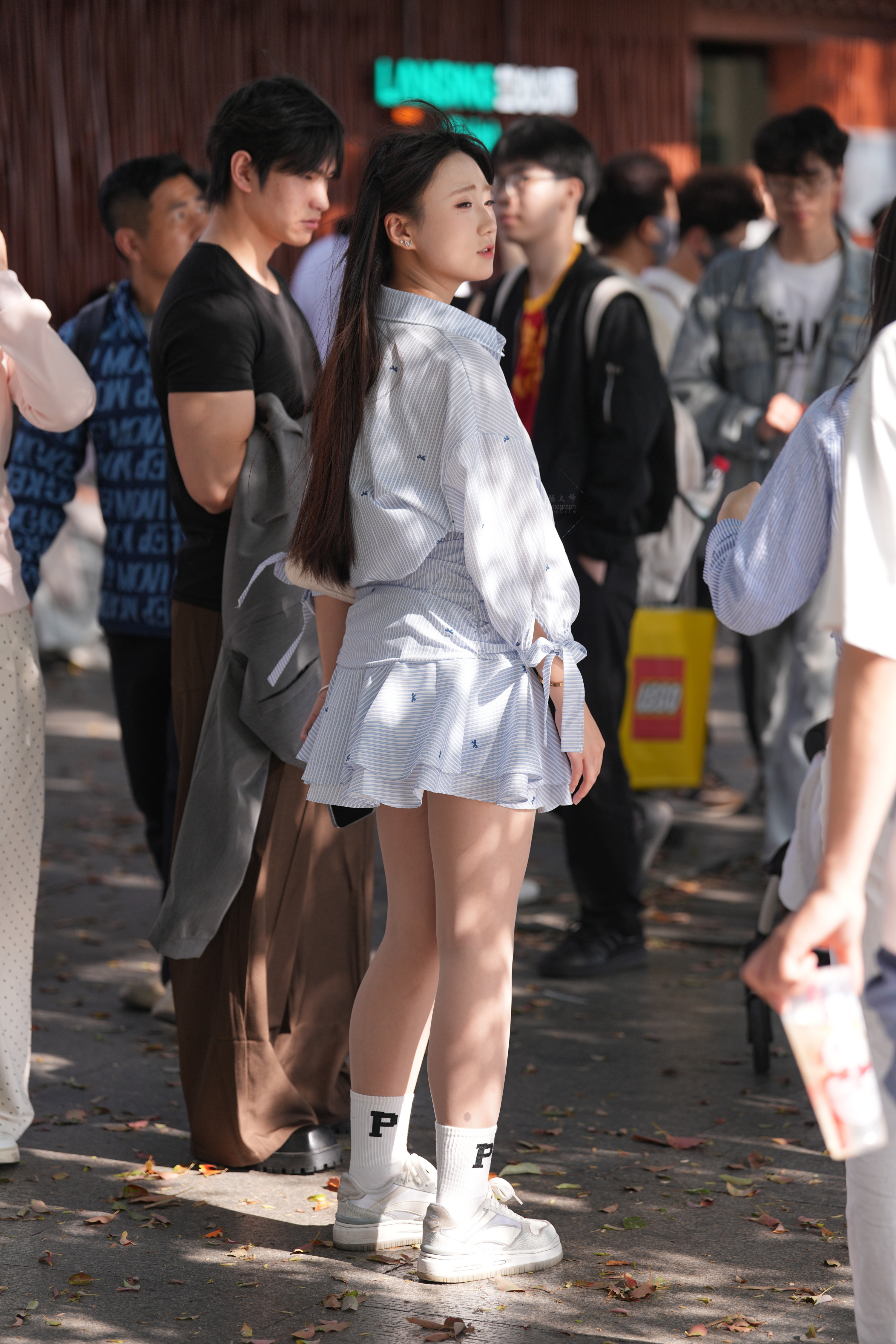 高清实拍：户外女生，肉丝，画面真实画面真实