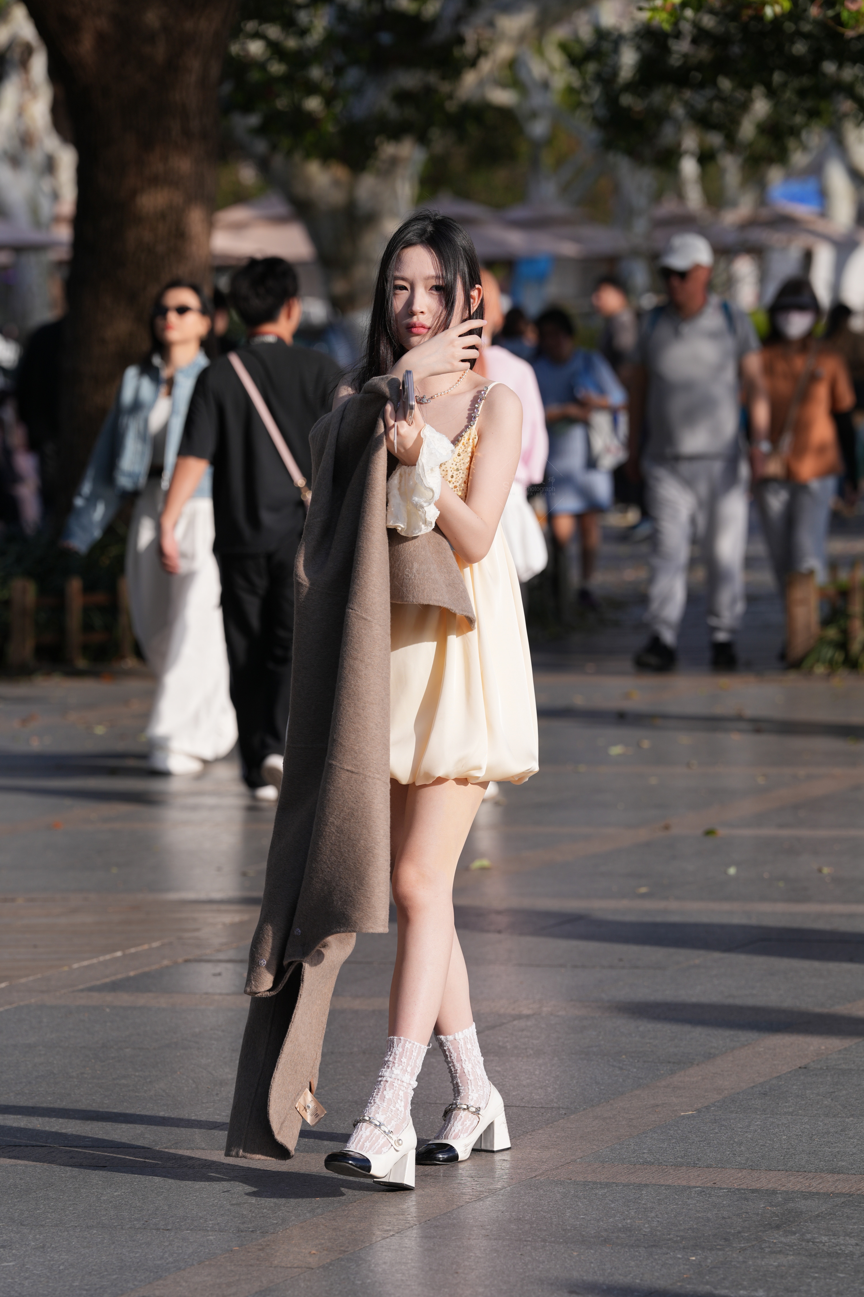 美腿精选｜户外实拍，氛围感拉满