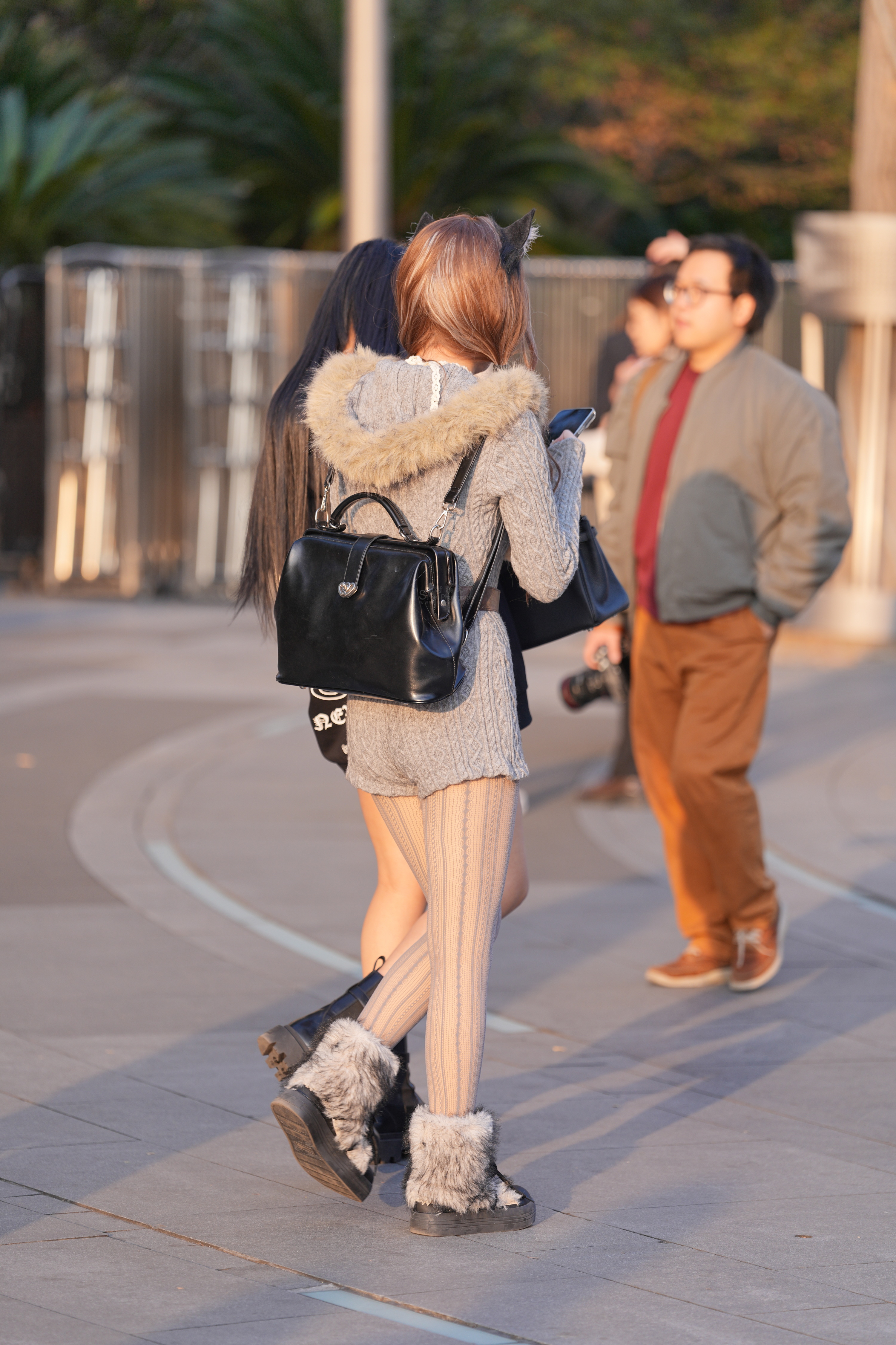 美腿精选｜户外实拍，画面真实