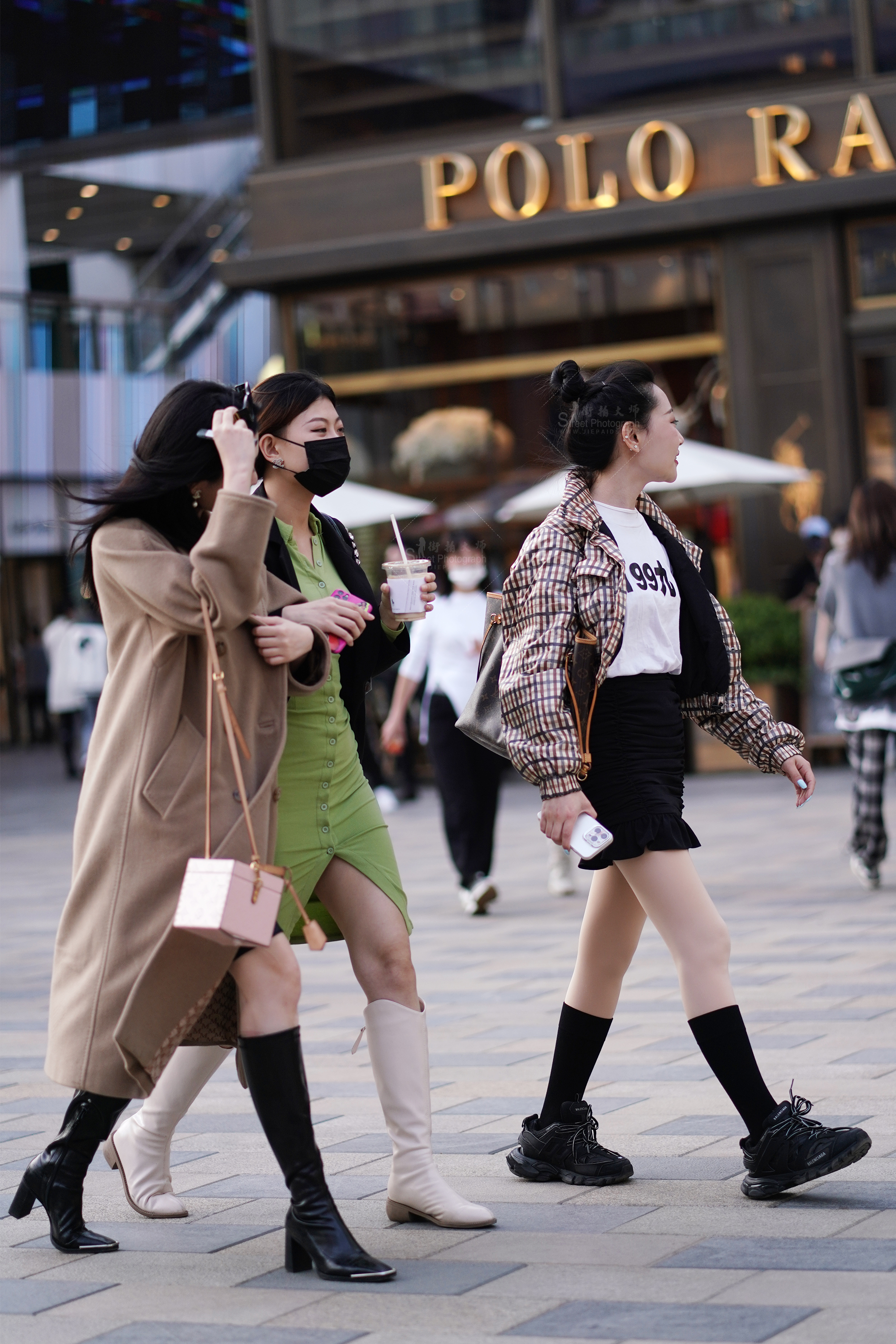 实拍｜靓女长裙，公园偶遇高清实拍